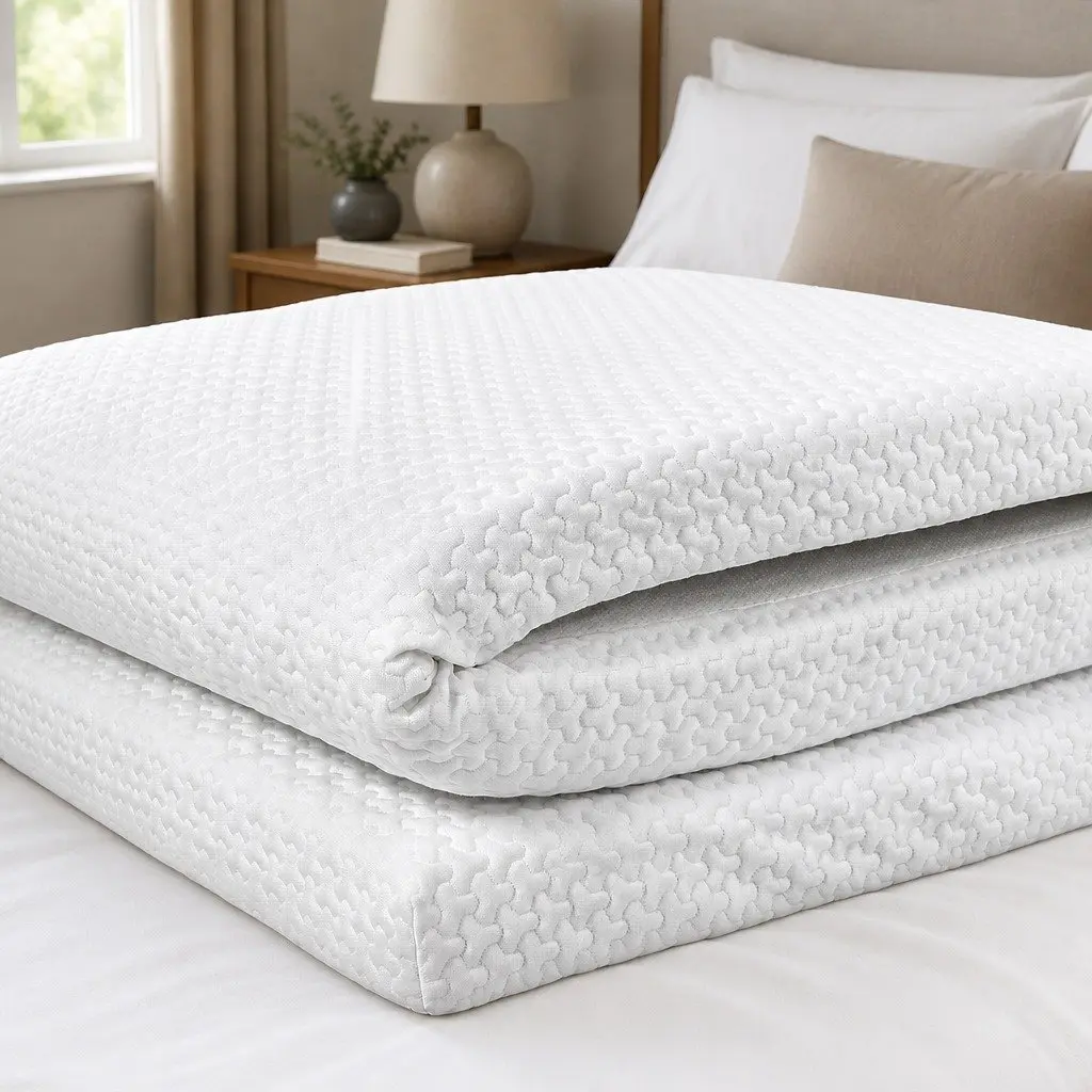 Gel Memory Foam Mattress Topper Double Bed 8CM Ergonomic Support