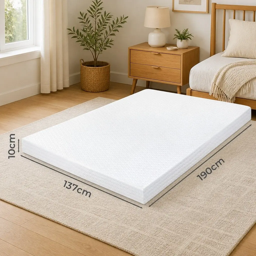 10cm Dual-Layer Memory Foam Mattress Topper