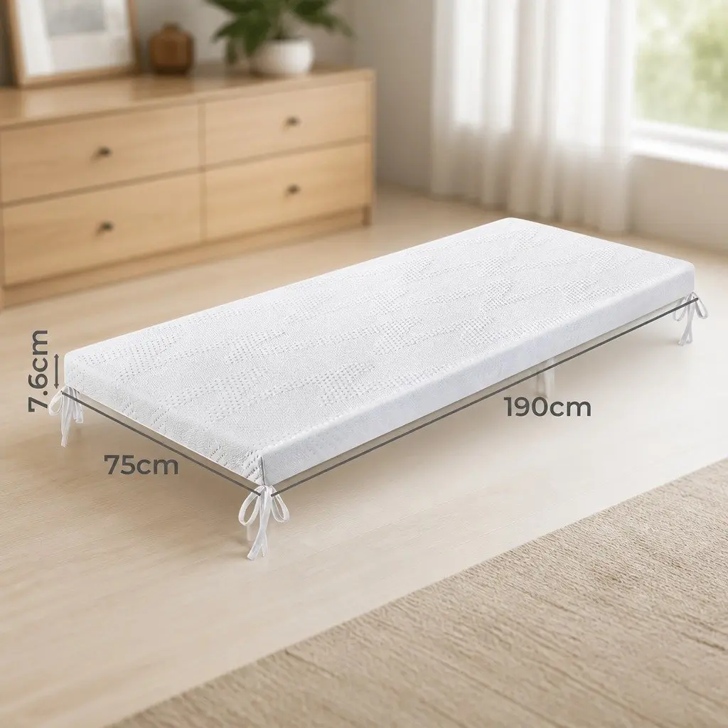 Gel Memory Foam Mattress Topper Camping Car Travel Bed Roll Floor Mat Portable