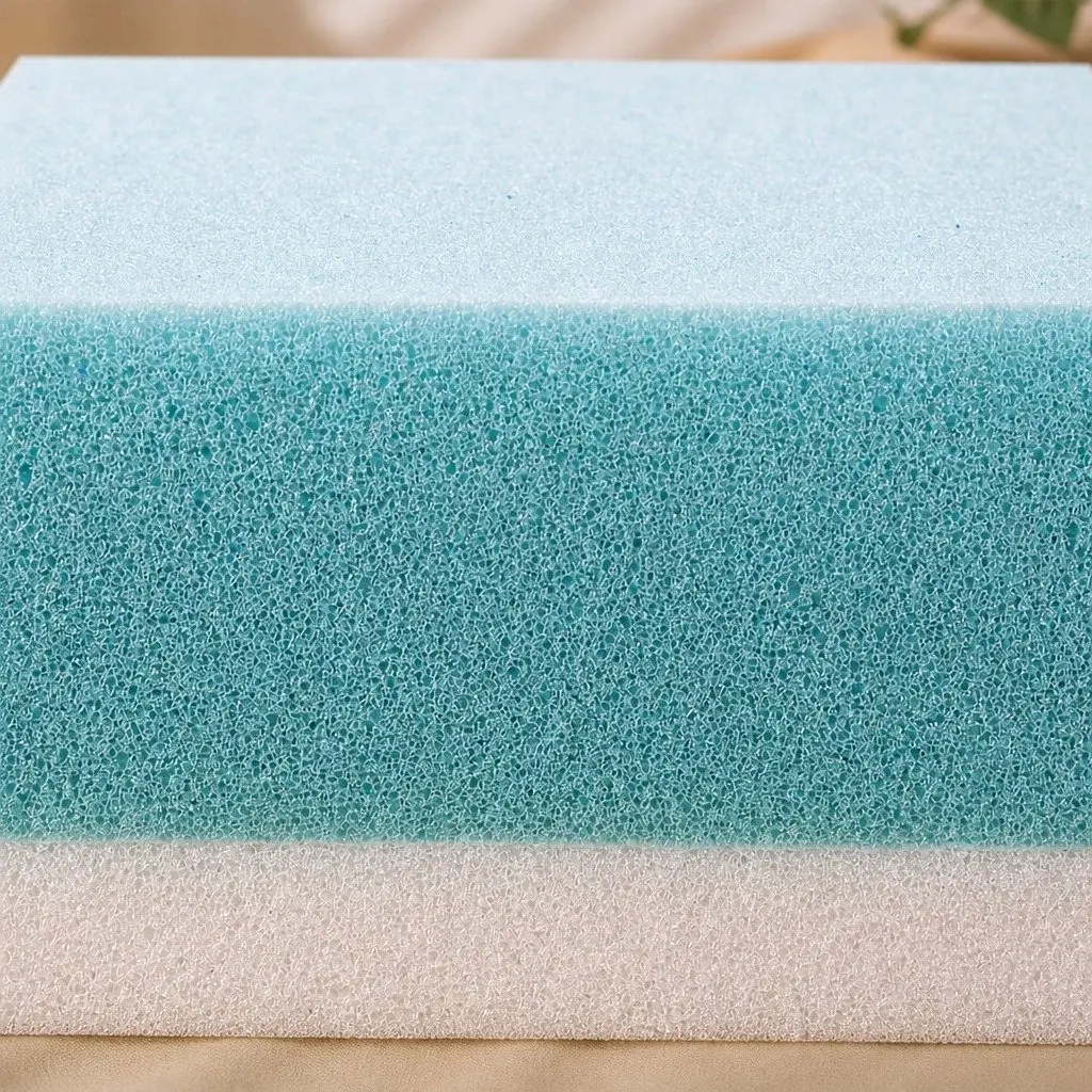 Gel Memory Foam Mattress Topper Camping Car Travel Bed Roll Floor Mat Portable