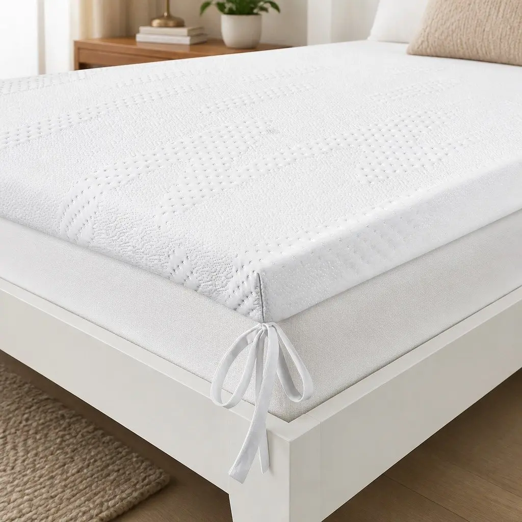 Gel Memory Foam Mattress Topper Camping Car Travel Bed Roll Floor Mat Portable