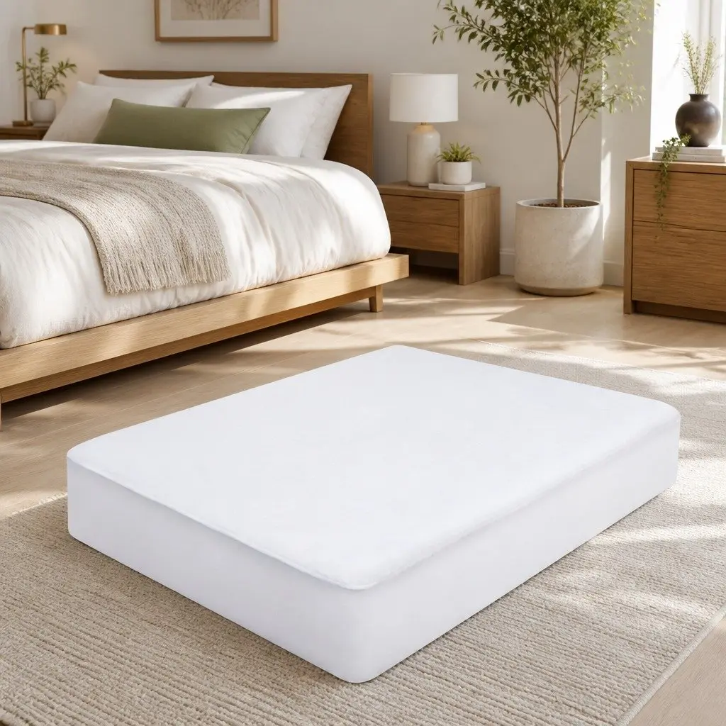Waterproof Mattress Protector King Size Bamboo Fabric Dust Mite Bacteria