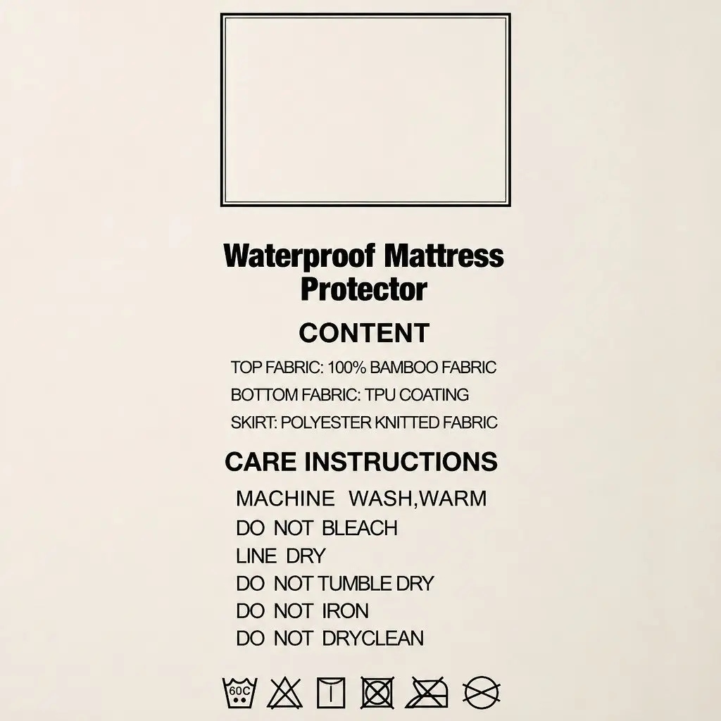 Waterproof Mattress Protector King Size Bamboo Fabric Dust Mite Bacteria