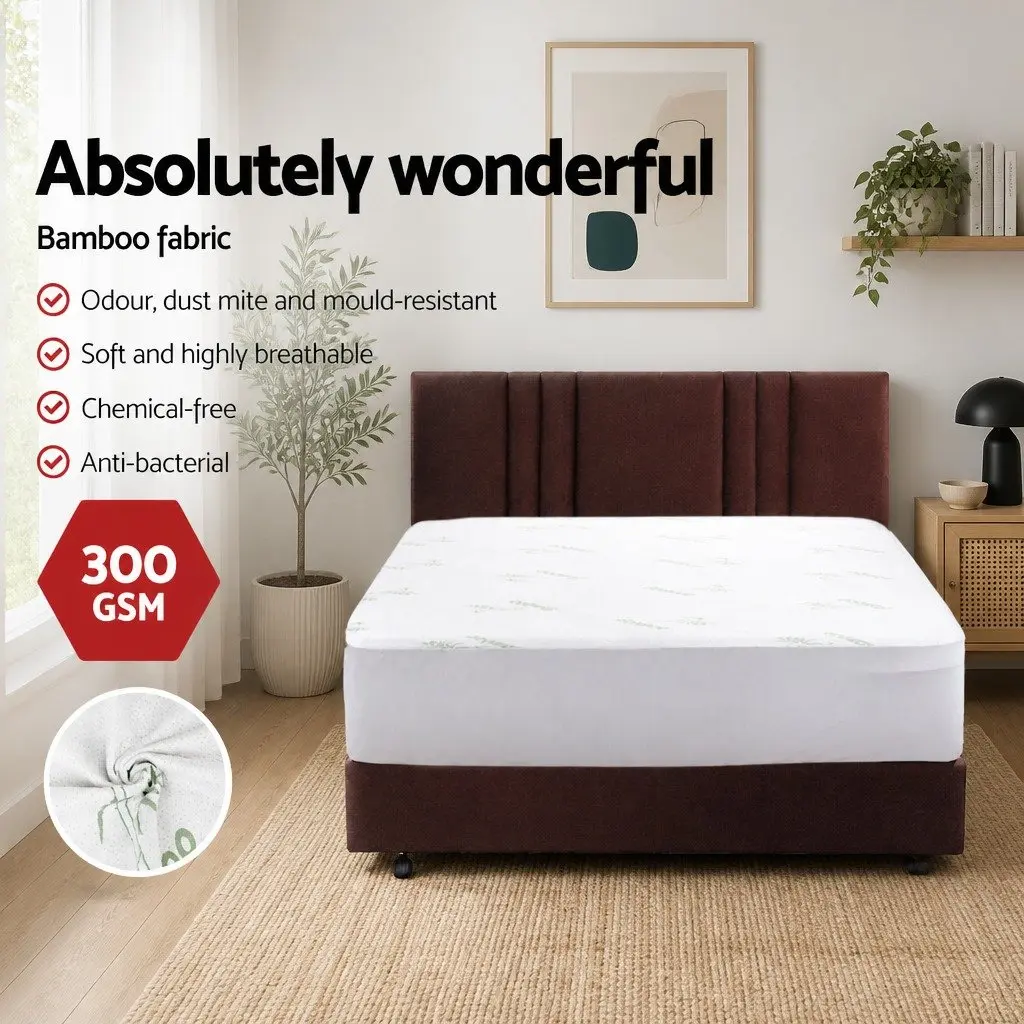 Single Bamboo Mattress Protector
