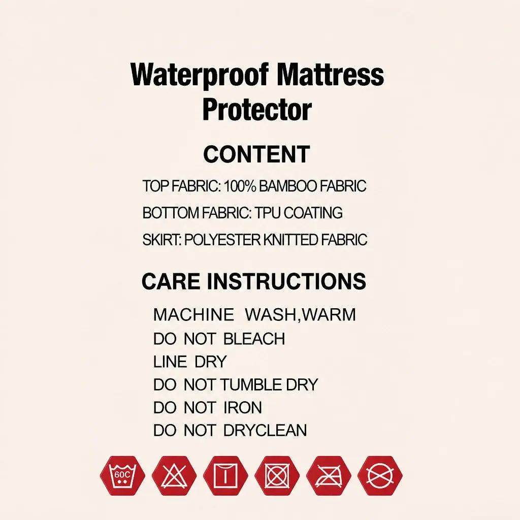 Single Bamboo Mattress Protector