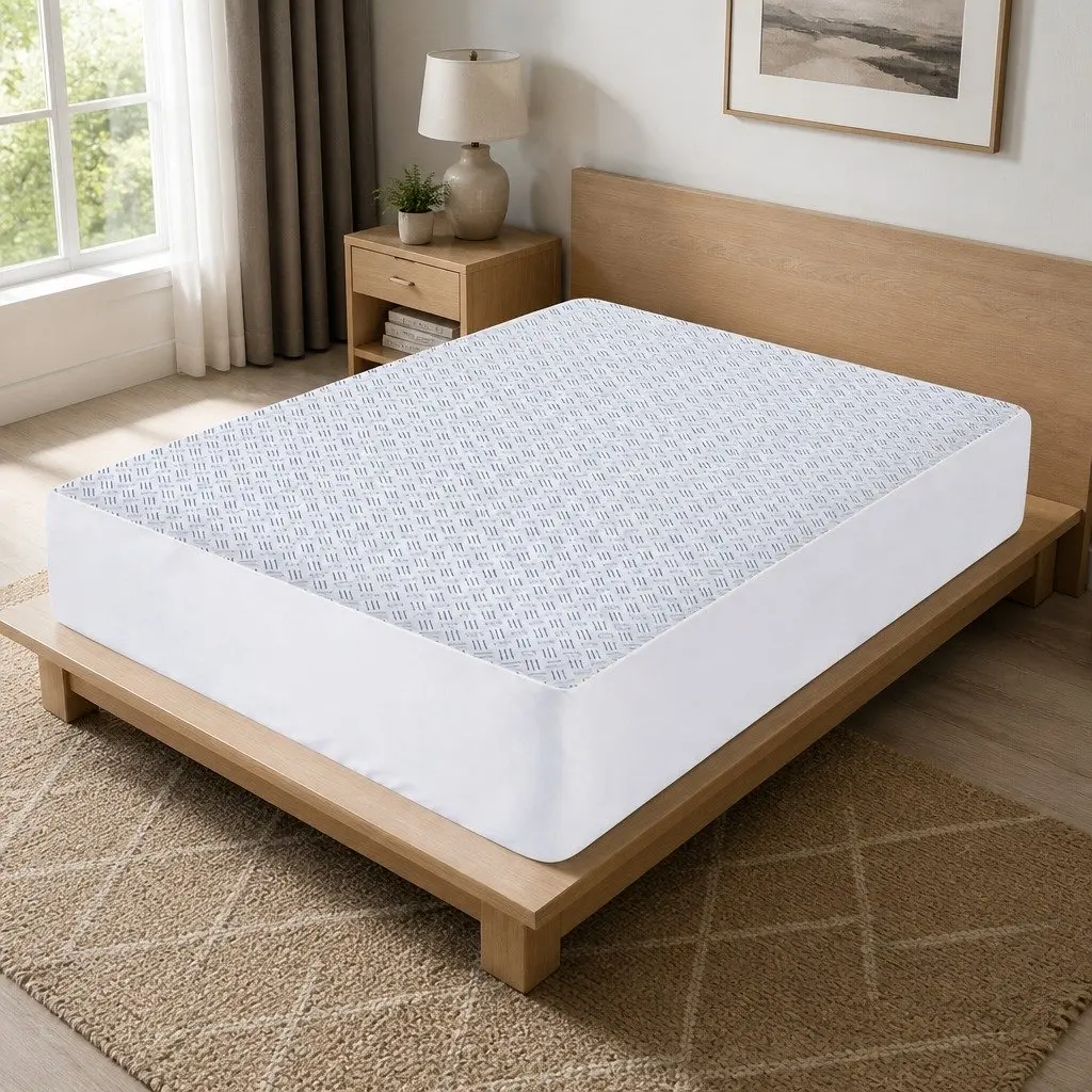 Cooling Mattress Protector Waterproof King Single Deep Pocket Fitted Skirt