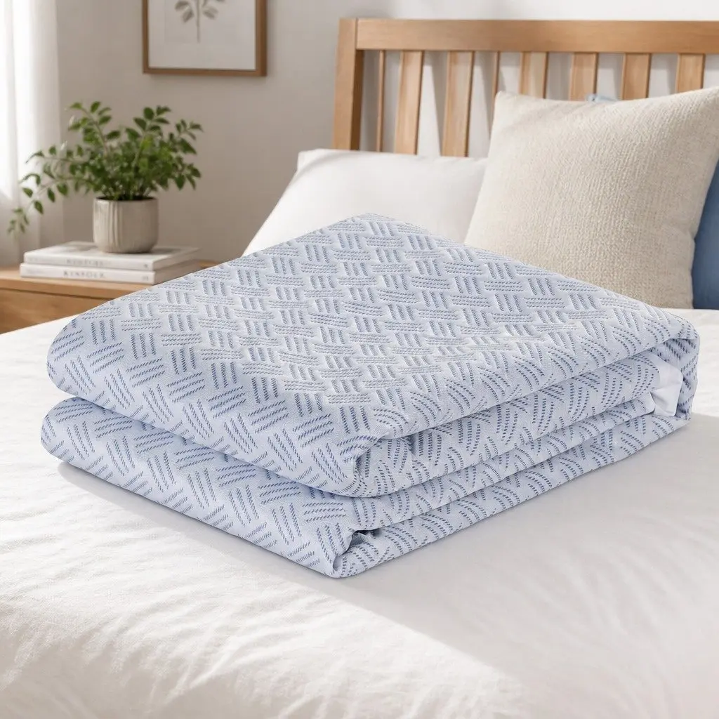 Cooling Mattress Protector Waterproof Deep Pocket Fitted Skirt Queen Size