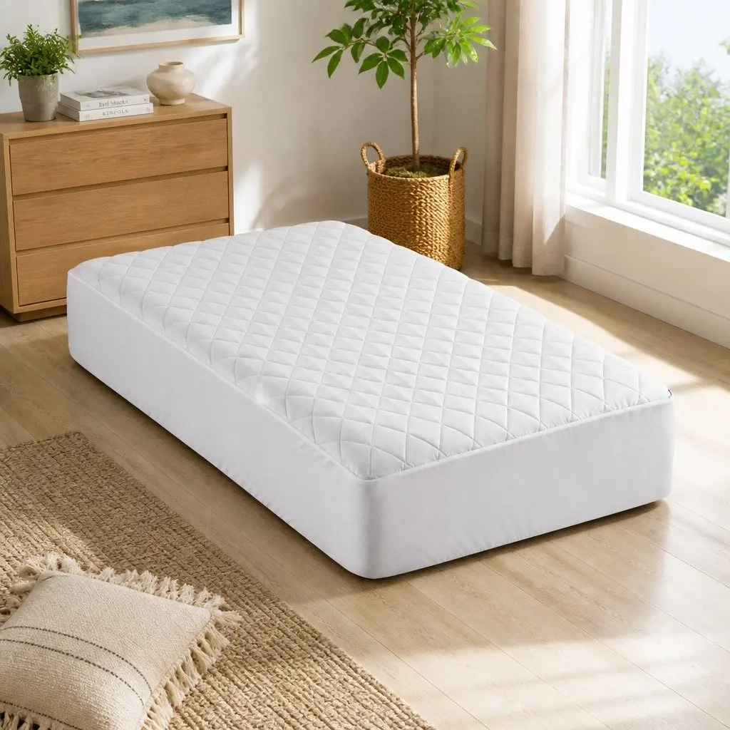 Waterproof Mattress Protector Single Size Quilted Fitted Sheet Cotton Cover