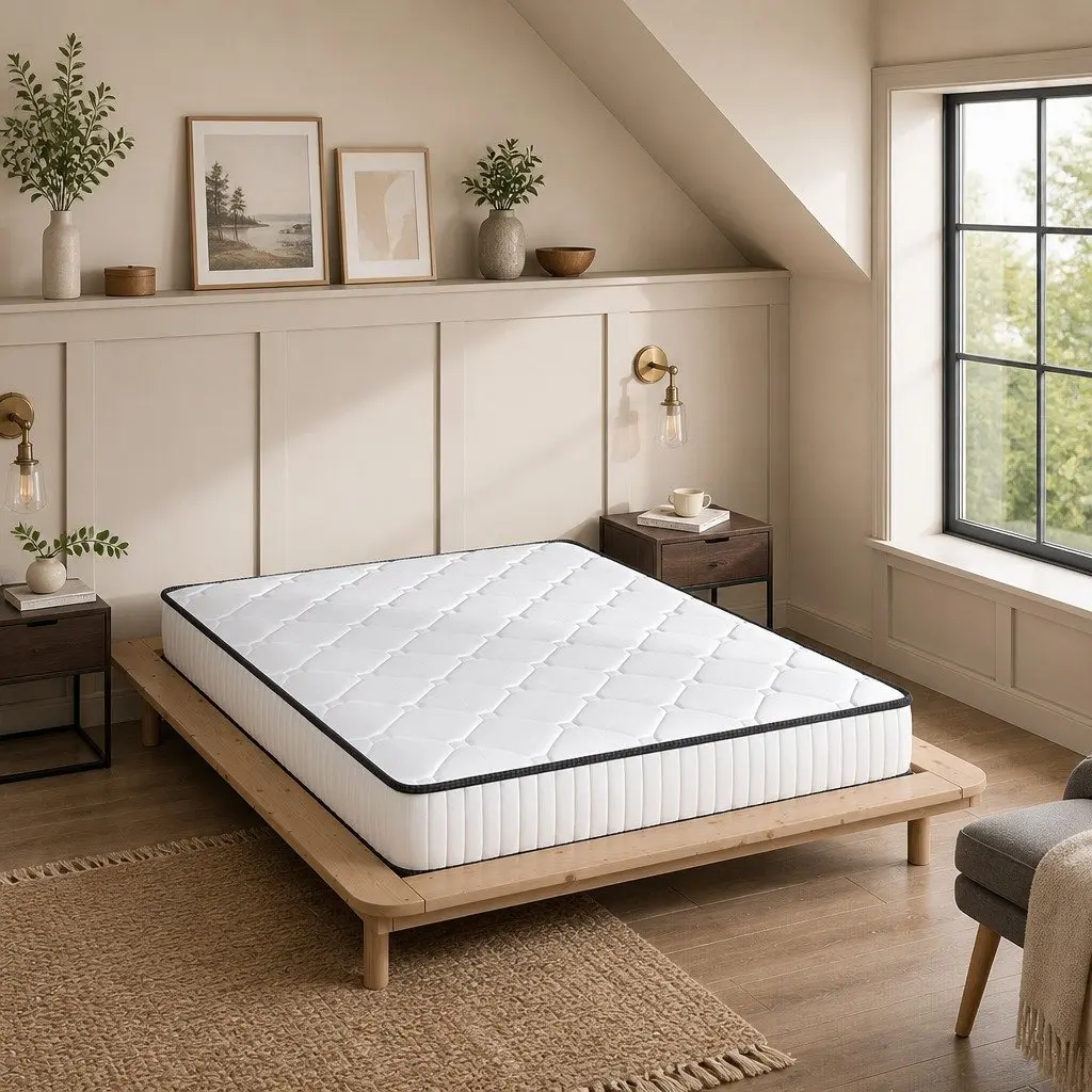 Spring Mattress Double Bed Pocket Tight Support Foam Comfort Sleep 188x138cm