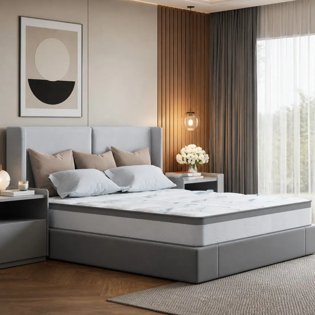 25cm Double Pocket Spring Mattress with 660 Coils