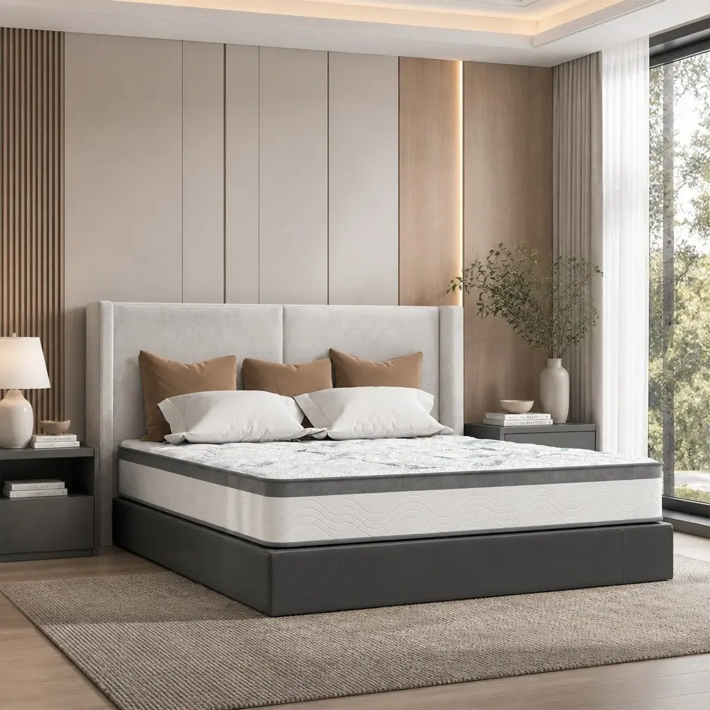 Queen Spring Mattress for Bedroom 25cm Hypoallergenic Comfort Support