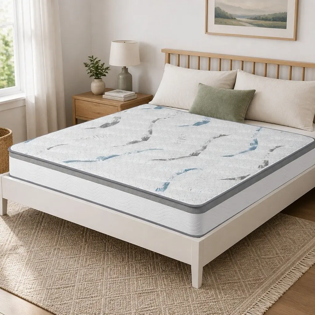 Single Spring Mattress for Bedroom 25cm Thick Medium Firm Support