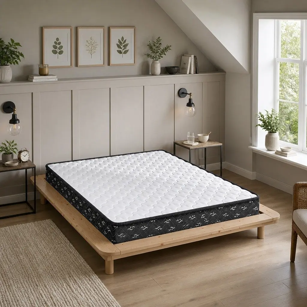Double Spring Mattress Pocket Tight Bonnell Bed Comfortable Sleep Support