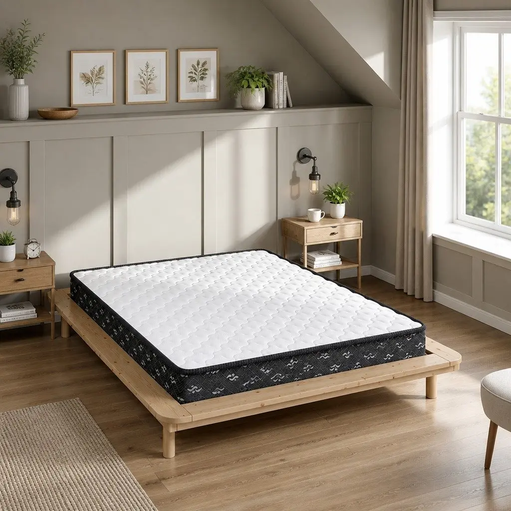 Single Spring Mattress 16cm Thick Bonnell Coil Bed Pocket Tight Support