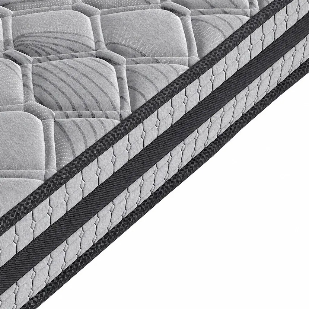 King Single Spring Mattress Pocket Coil Bed Medium Firm 5-Zone Sleep Support