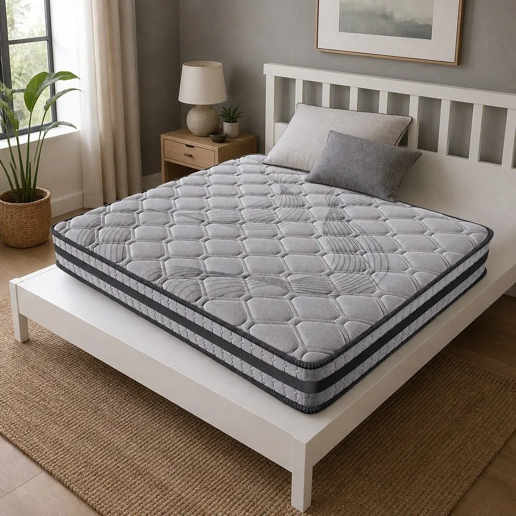 Pocket Spring Mattress King Size 5-Zone Medium Firm Sleep Support Comfort