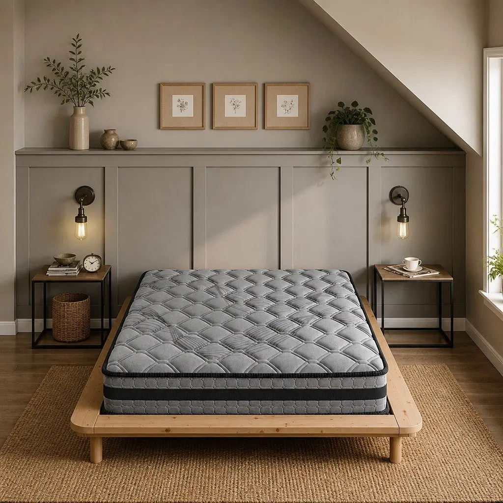 Pocket Spring Mattress King Size 5-Zone Medium Firm Sleep Support Comfort