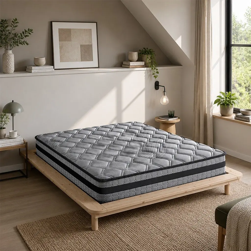 Pocket Spring Mattress King Size 5-Zone Medium Firm Sleep Support Comfort