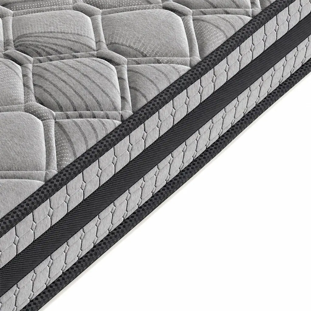 Queen Spring Mattress Pocket Coil Medium Firm Support Breathable Sleep Bed