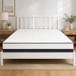 Single Pocket Spring Mattress - 190cm x 91cm, 21cm Thickness