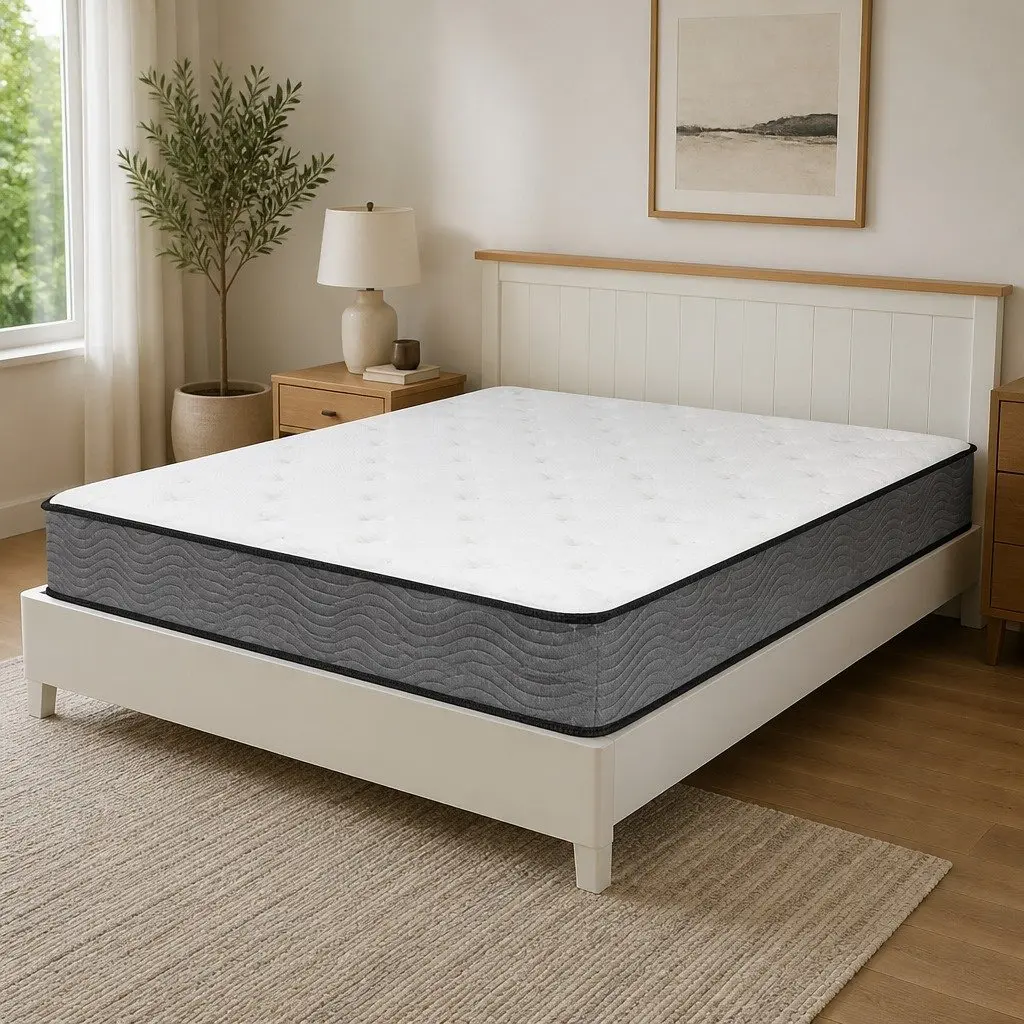 Double Pocket Spring Mattress 6-Zone Support Extra Firm Bed Top Sleep