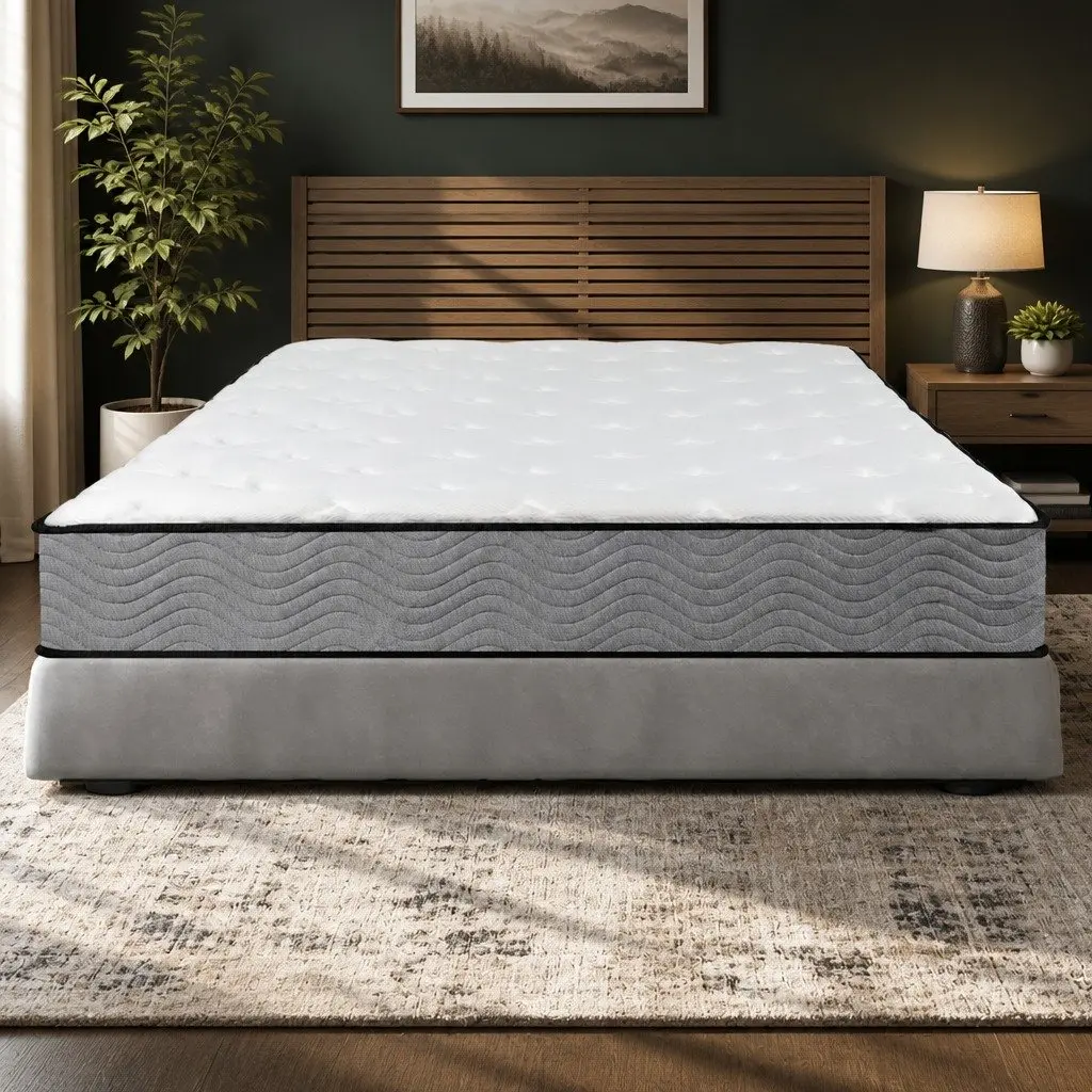 Double Pocket Spring Mattress 6-Zone Support Extra Firm Bed Top Sleep