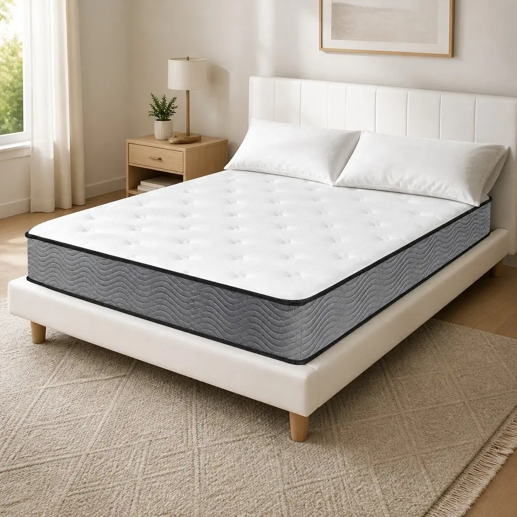 King Single Spring Mattress 6-Zone Pocket Coil Bed Top Extra Firm Support