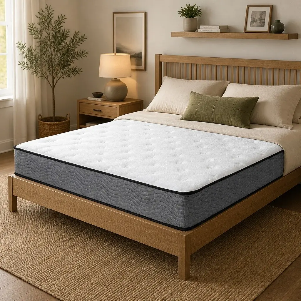 King Single Spring Mattress 6-Zone Pocket Coil Bed Top Extra Firm Support