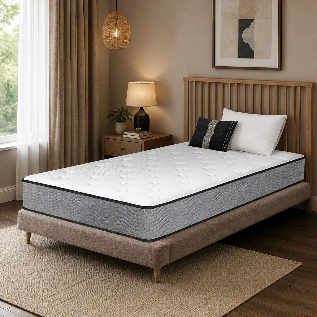 Pocket Spring Mattress Single Size 6-Zone Support Extra Firm 190cm x 91cm