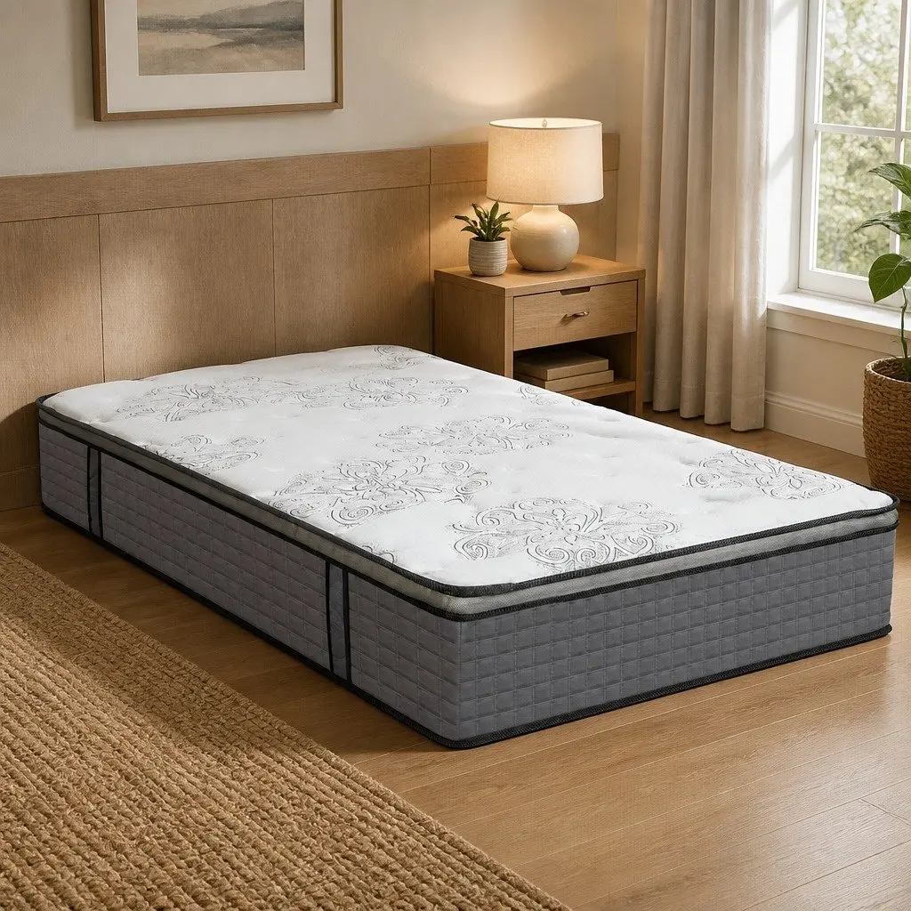 Single Spring Mattress with Egg-Crate Foam