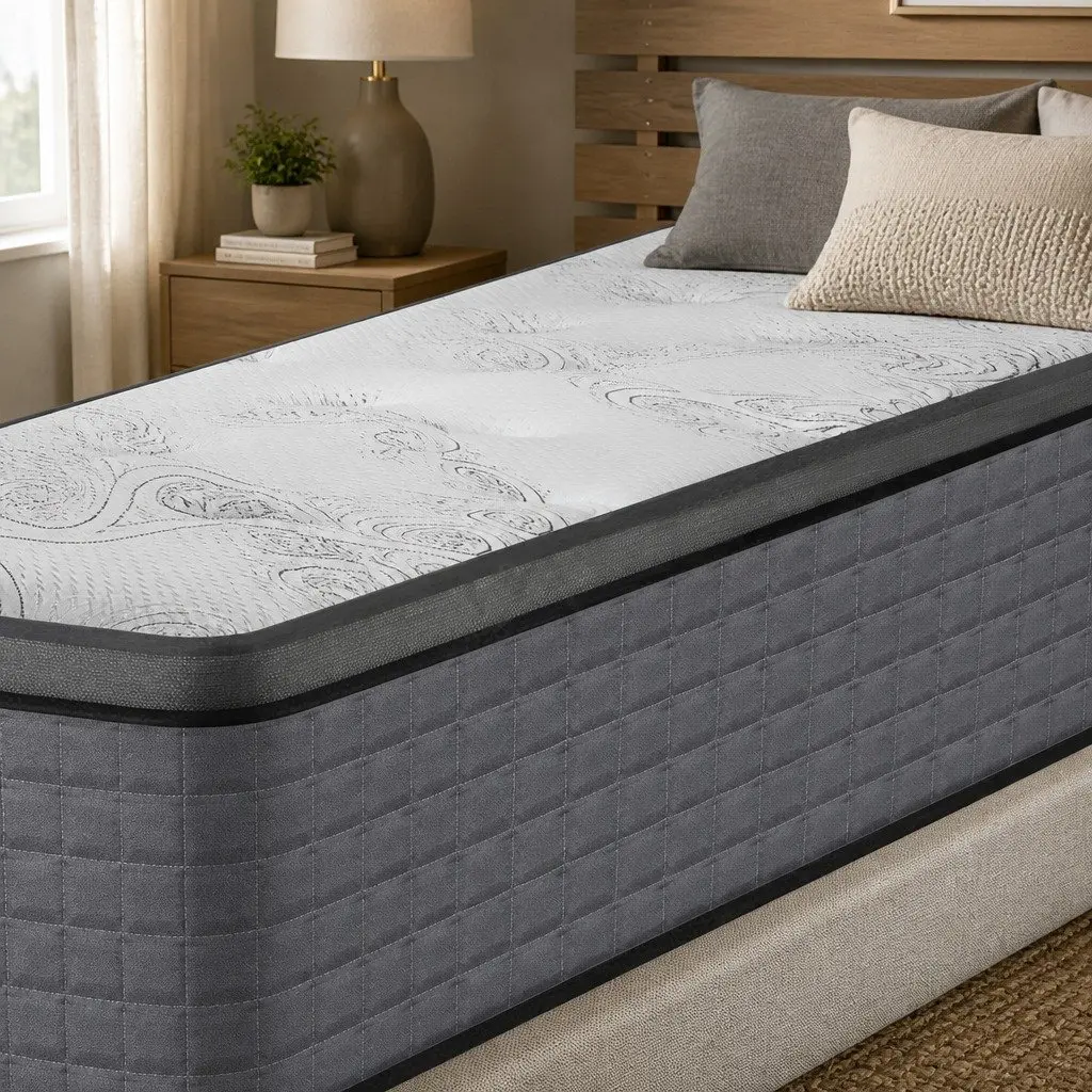 Single Spring Mattress with Egg-Crate Foam