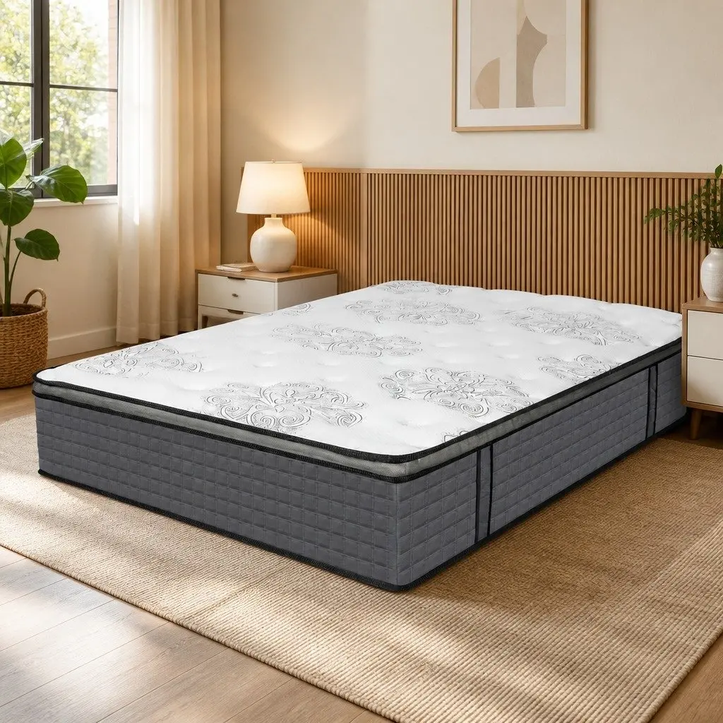 Spring Mattress Super King Size for Sleep Support with Pocket Coil Technology and Memory Foam