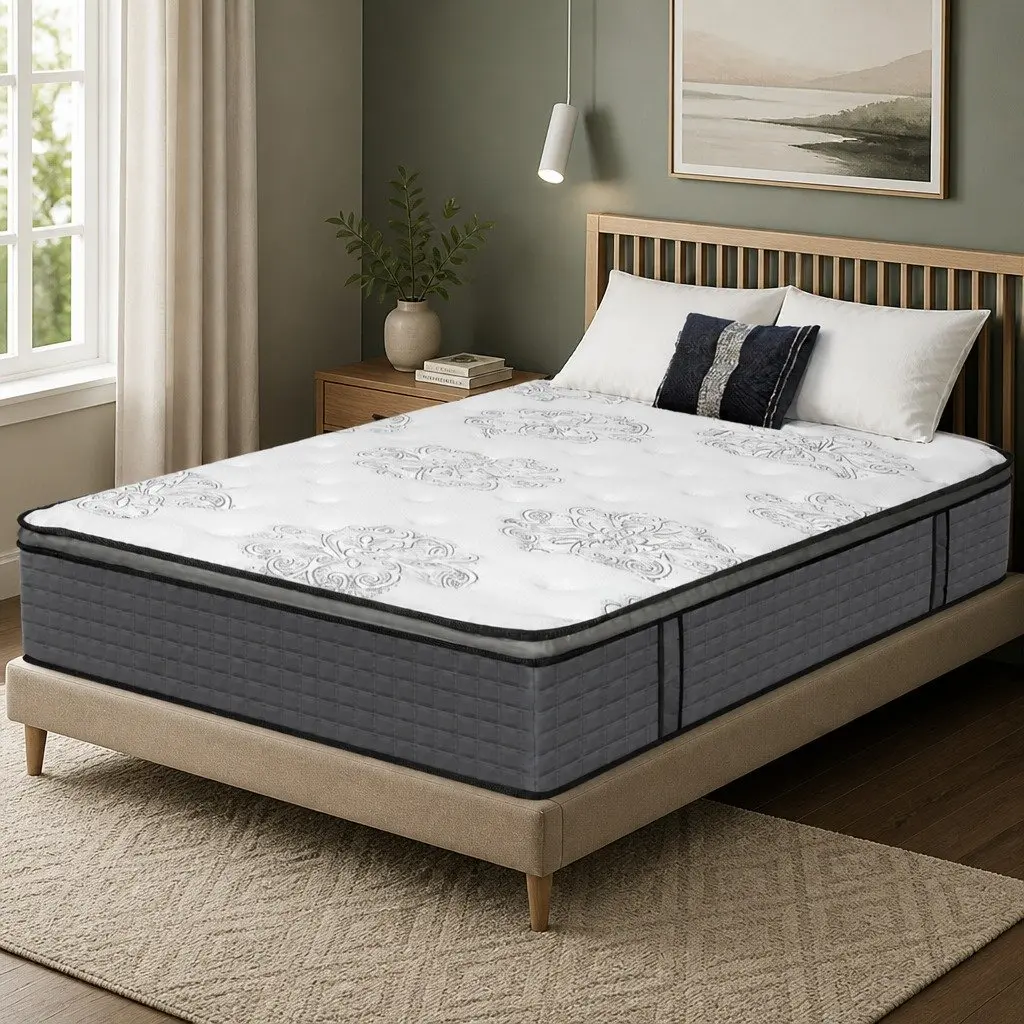 Spring Mattress Super King Size for Sleep Support with Pocket Coil Technology and Memory Foam