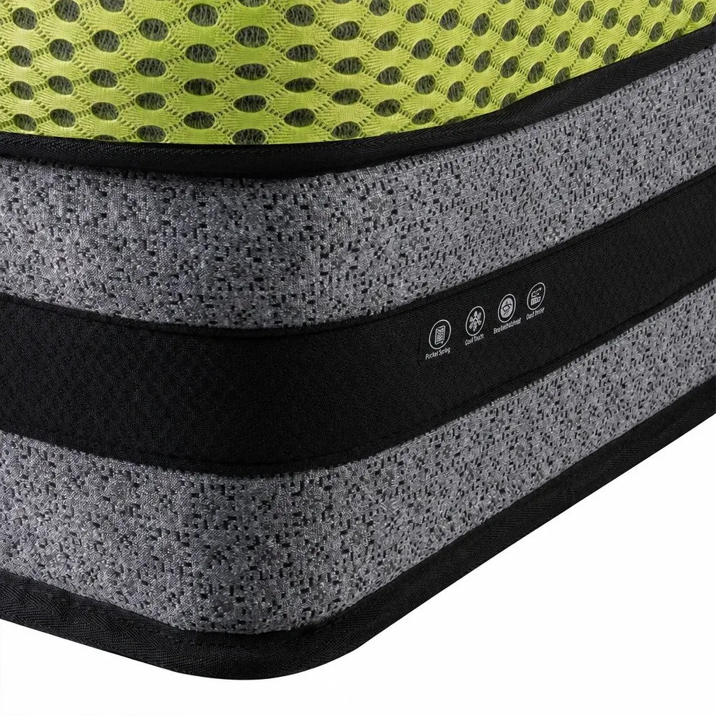 Pocket Spring Mattress King Single Medium-Firm 7-Zone Cooling Support 203cm x 106cm x 30cm