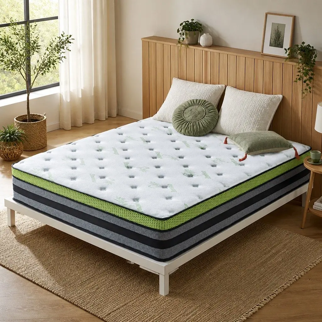 Pocket Spring Mattress King Single Medium-Firm 7-Zone Cooling Support 203cm x 106cm x 30cm