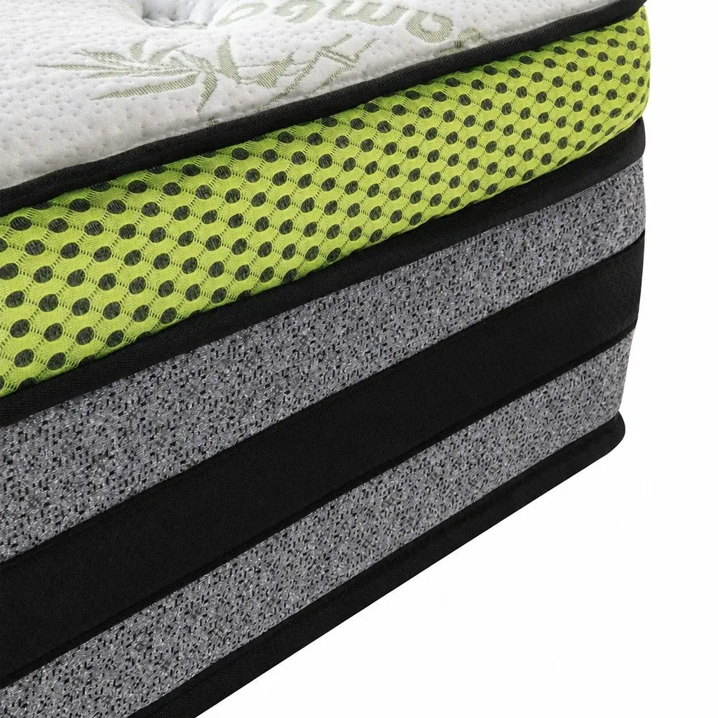 Single Pocket Spring Mattress for Bedroom Single Size 190cm x 90cm x 30cm Medium-Firm Support with Cooling Gel Memory Foam