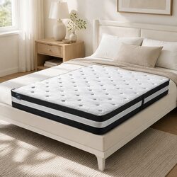 King Size Mattress with 25cm Height and 5-Zone Spring System