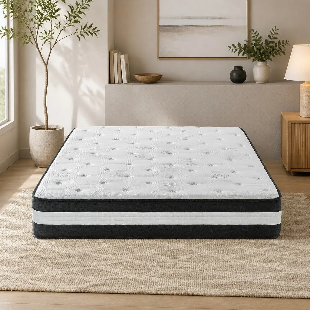 Queen Pocket Spring Mattress for Cooling Sleep 25cm Medium Firm Support
