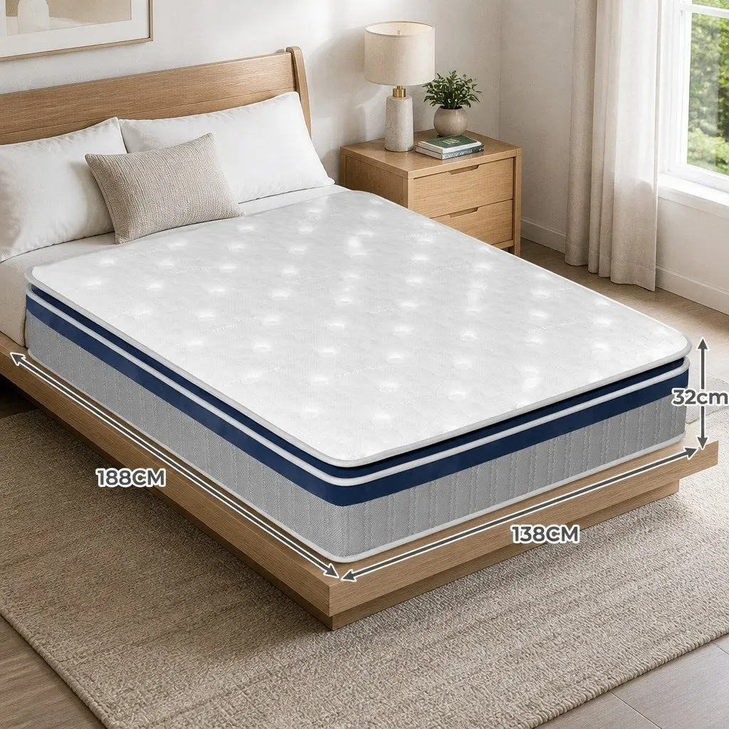 Double Spring Mattress with Pillow Top
