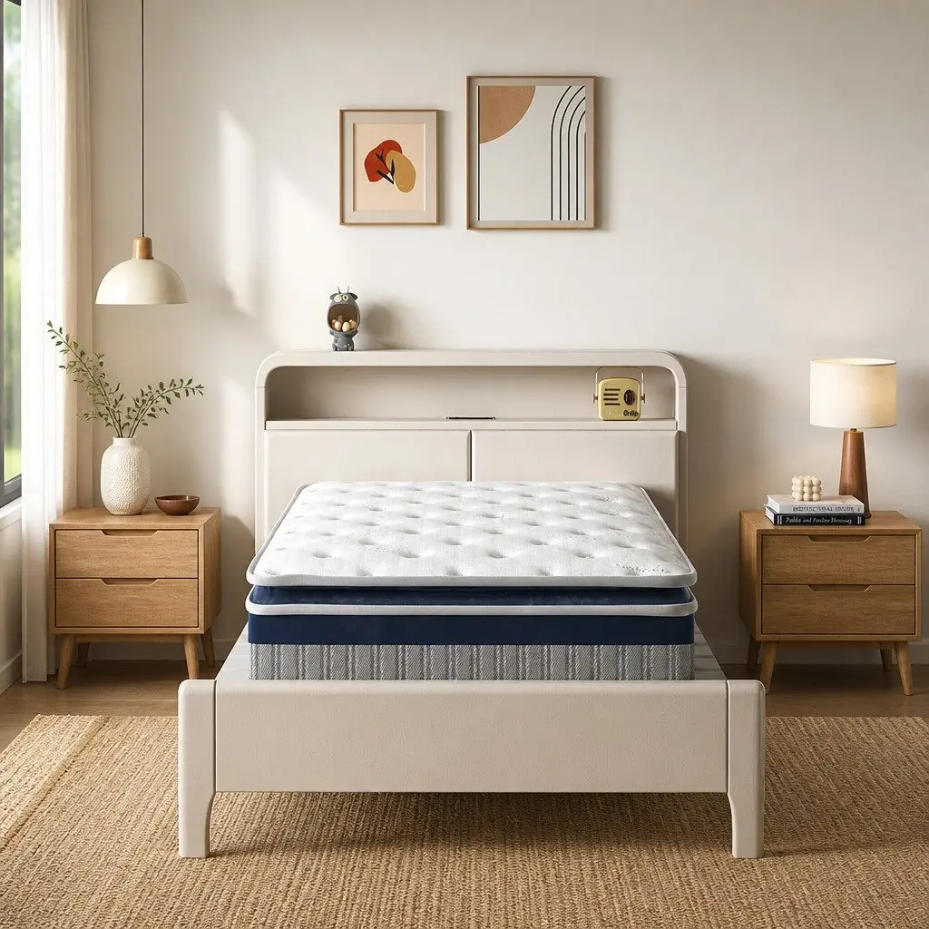 King Single Spring Mattress with Pillow Top