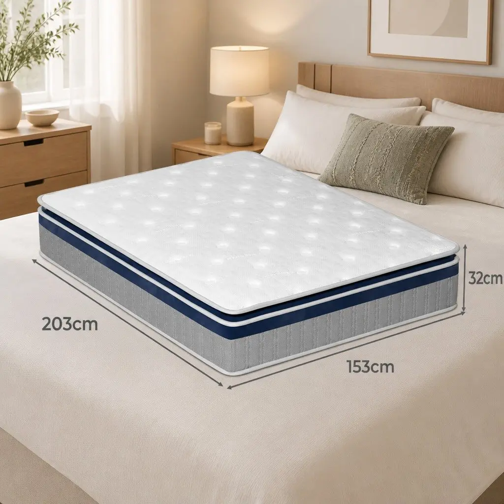 Queen Pocket Coil Mattress 32CM