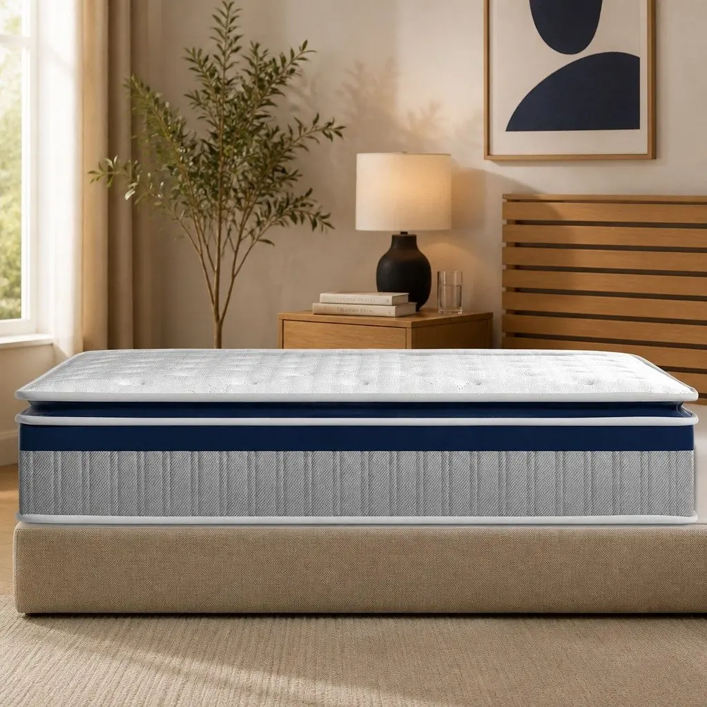 Single Pillow Top Spring Mattress for Bedroom 32cm Thick