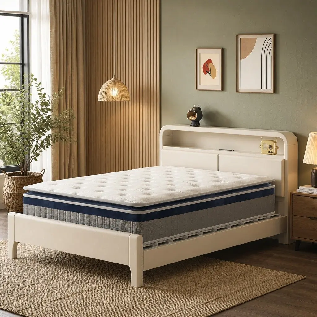 Single Pillow Top Spring Mattress for Bedroom 32cm Thick