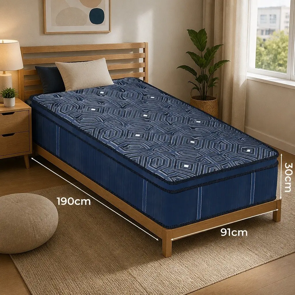 Single Spring Mattress 30CM Euro Top
