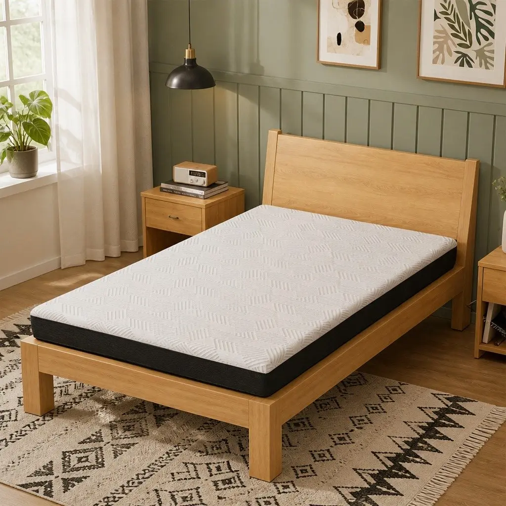 Single Mattress Gel Memory Foam Cooling 15cm Medium Firm Support