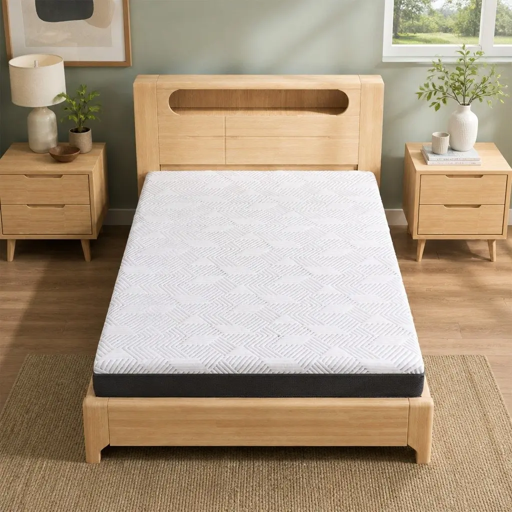Single Mattress Gel Memory Foam Cooling 15cm Medium Firm Support