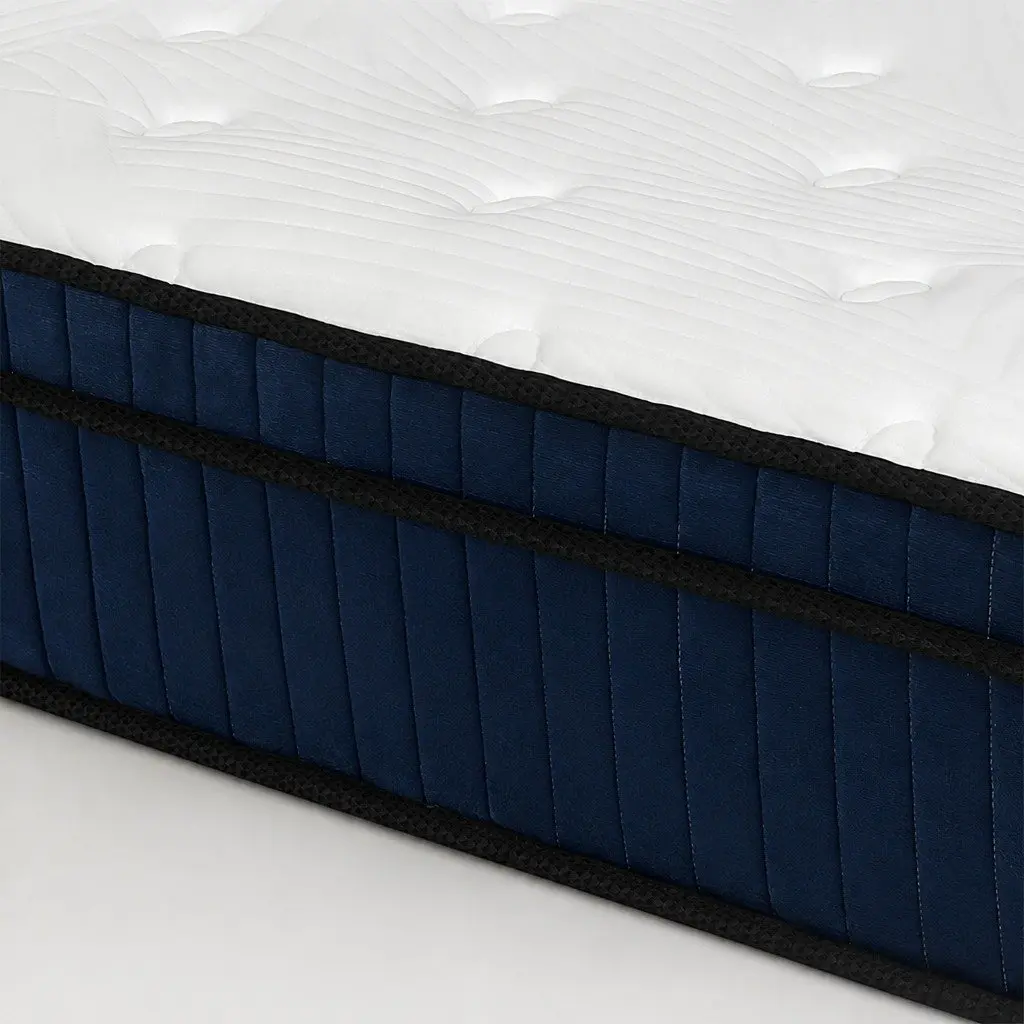 Double Mattress Hybrid Foam 7 Zone Pocket Spring Support Medium Firm 138cm x 188cm
