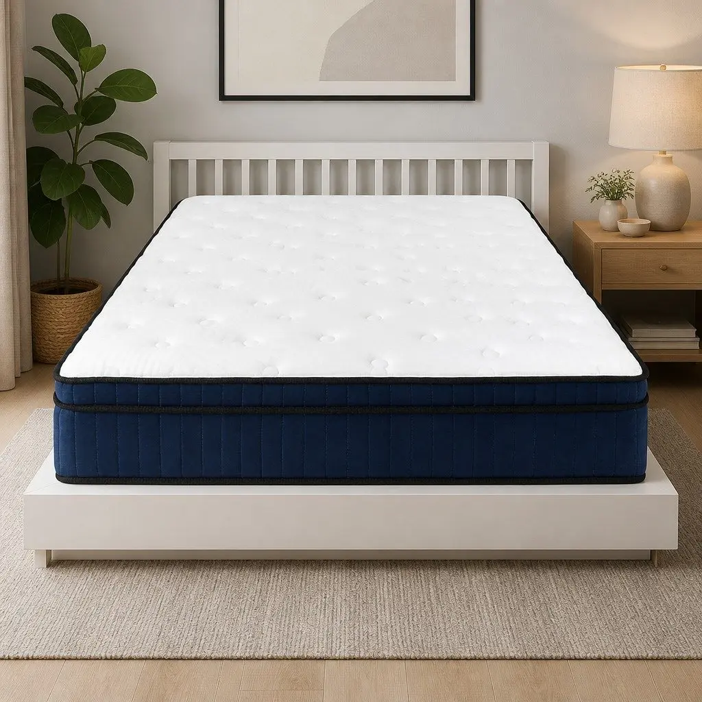 King Mattress 7 Zone Pocket Spring Medium Firm Hybrid Foam Support Bed