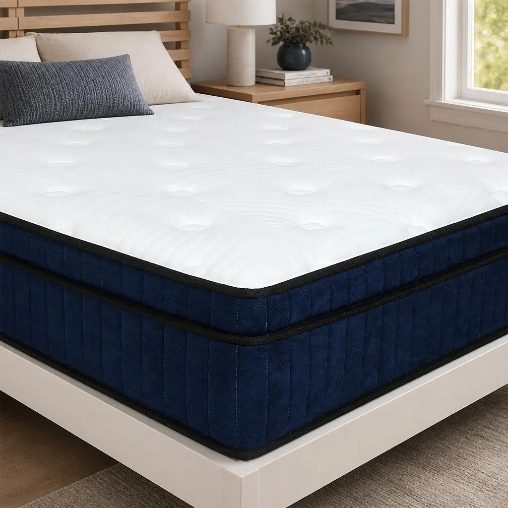 King Mattress 7 Zone Pocket Spring Medium Firm Hybrid Foam Support Bed