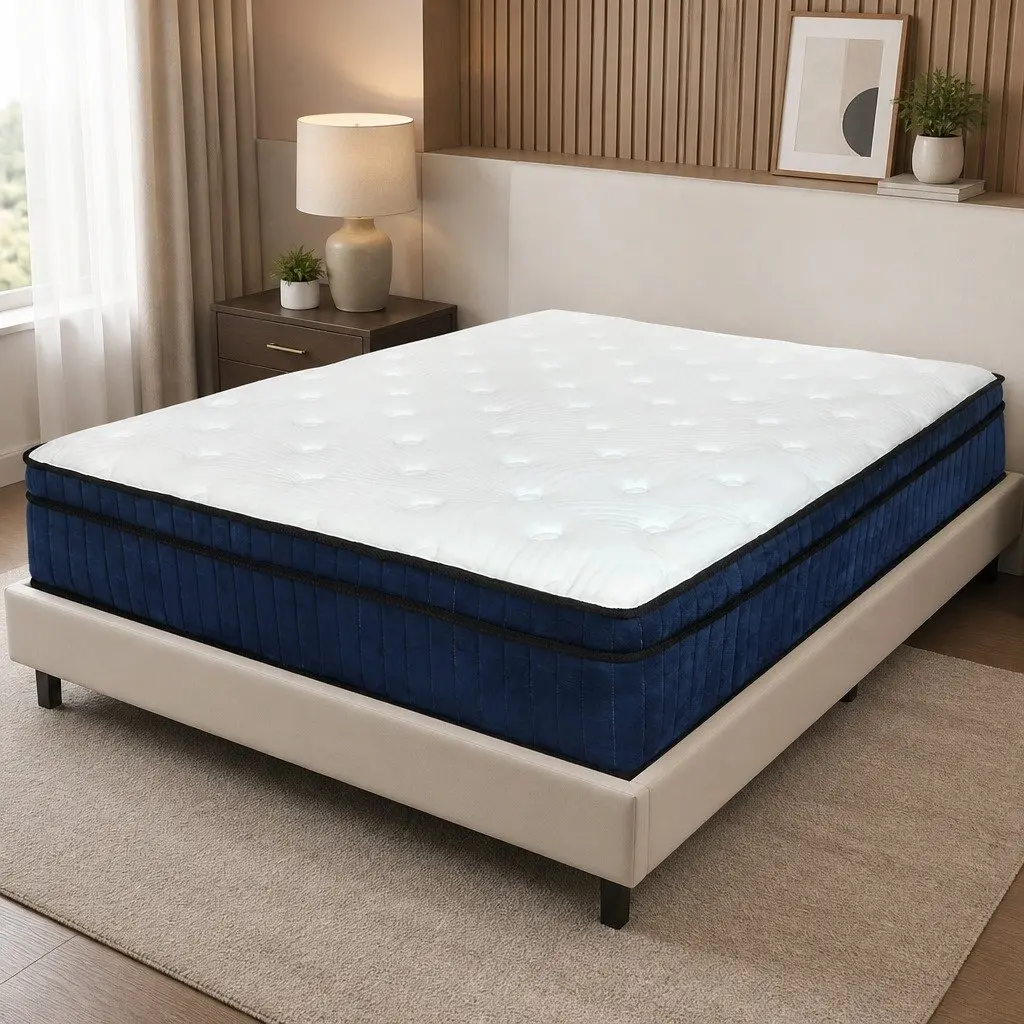 King Mattress 7 Zone Pocket Spring Medium Firm Hybrid Foam Support Bed